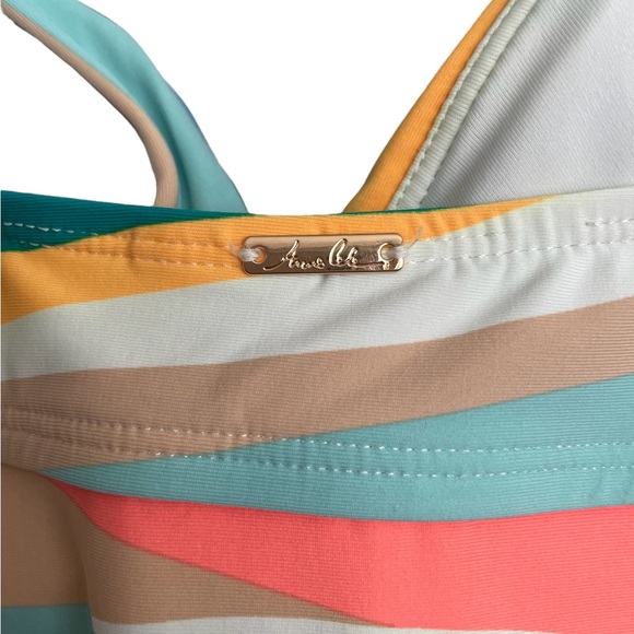 Anne Cole Multi Color Tankini with Blue Bikini Bottoms NWOT Size 34D/32DD - Picture 6 of 10